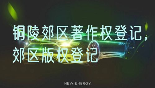 铜陵郊区著作权登记,郊区版权登记