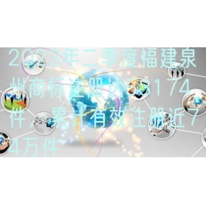 2024年二季度福建泉州商标注册达53174件，累计有效注册近74万件