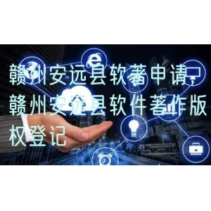 赣州安远县软著申请，赣州安远县软件著作版权登记
