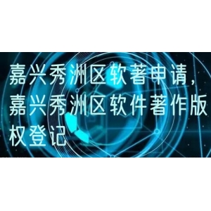 嘉兴秀洲区软著申请，嘉兴秀洲区软件著作版权登记