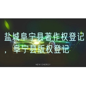 盐城阜宁县著作权登记，阜宁县版权登记