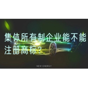 集体所有制企业能不能注册商标？